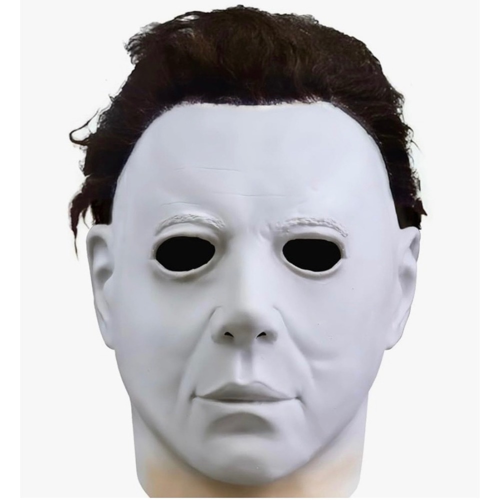 NEW Michael Myers Mask Halloween Costume Realistic Hair One Size Adult